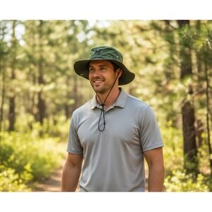 MISSION Cooling Bucket Hat Dark Green UPF 50 Hiking Safari O/S Sun Beach Fishing